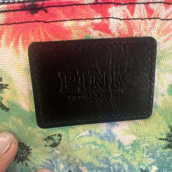 Victoria Secret PINK~Super‎ Cute Multi-Color Floral print Backpack Tie Dye - Picture 2 of 9